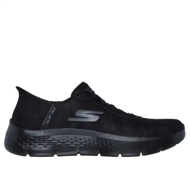 SKECHERS 124837 BBK Go Walk Flex Mali Sneakers Slip-Ins Lacci Elastici Nero