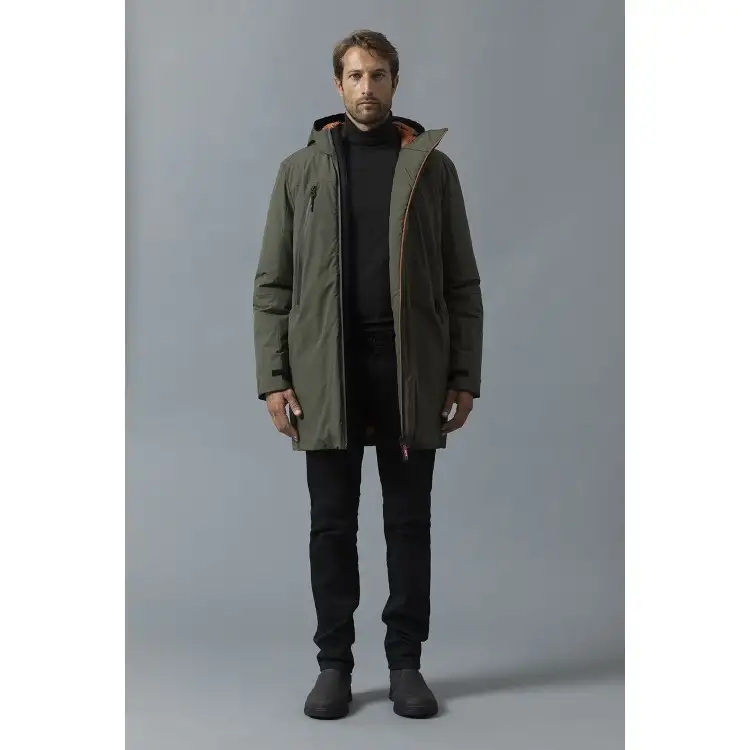 SUME7891 RIMA087J Noah Giacca Uomo Con Cappuccio Verde Militare