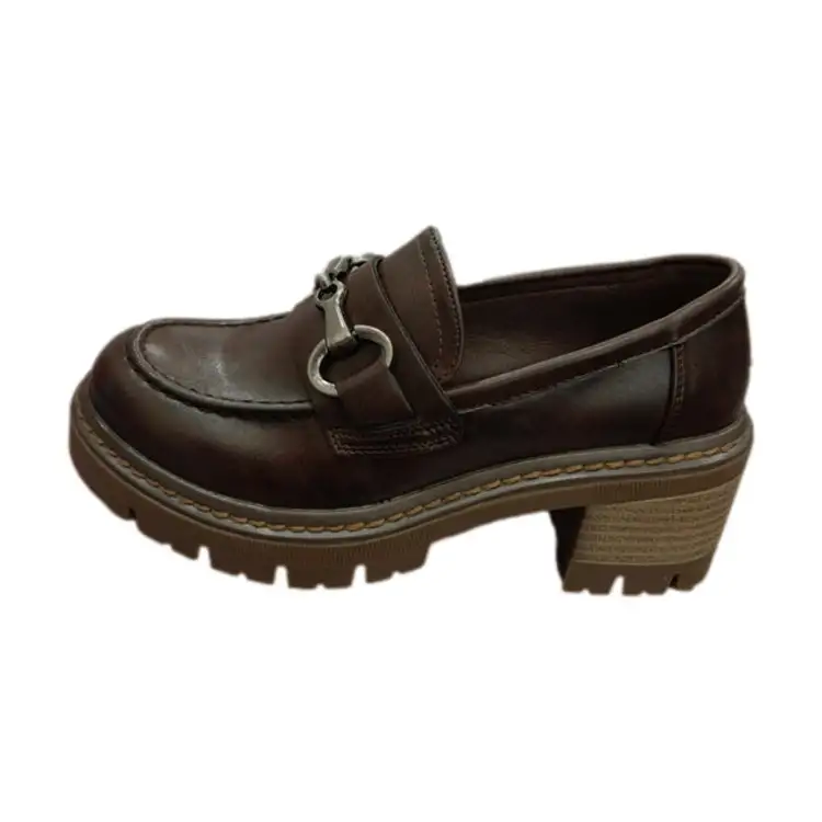 Sara Lòpez SL42MO 304 Mocassini Donna Platform Con Tacco Medio Testa Di Moro