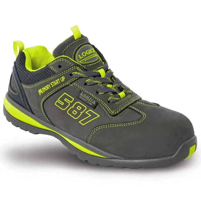 Scarpe antinfortunistiche basse Nabuk Metal-free Logica COSMO-44 S3 SRA