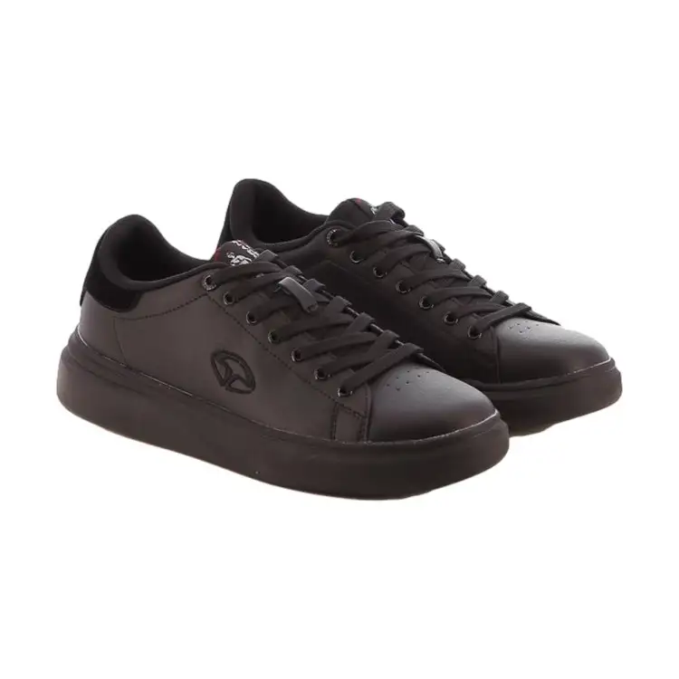 Solo Soprani SPM428R02 AREZZO LTH Sneaker Uomo Stringate Black