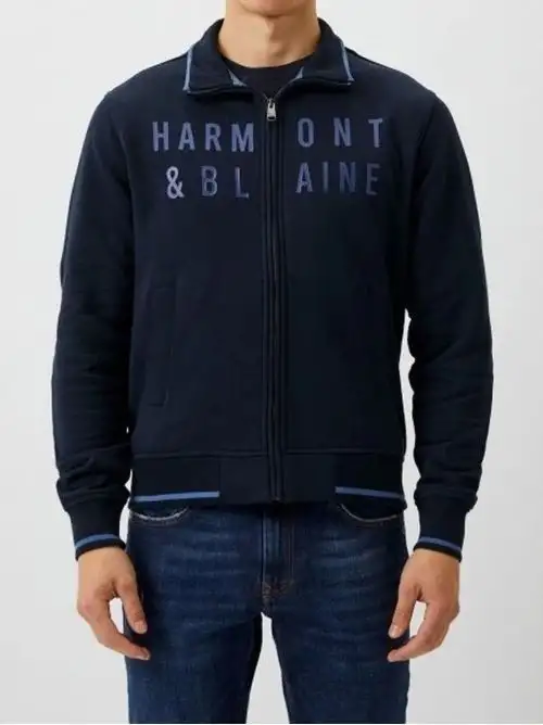 HARMONT & BLAINE FULL ZIP CON LOGO STAMPATO 99095484