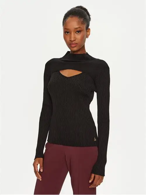 ARTIGLI  MAGLIA COSTINE LUREX CON APERTURA SCOLLO 46573665