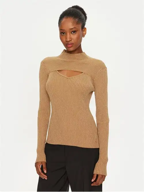 ARTIGLI  MAGLIA COSTINE LUREX CON APERTURA SCOLLO 55893930