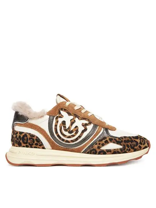 PINKO ZOE 01 - SNEAKER PRINTED COW SUEDE/CALF LEATHER/LINING 74376295