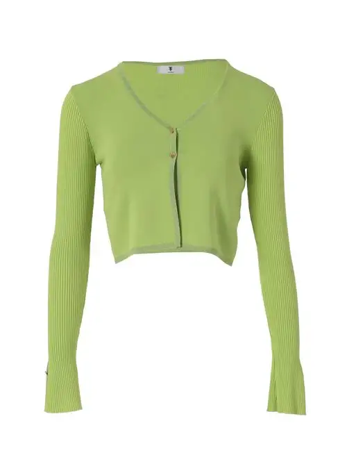 FRACOMINA SHORT CARDIGAN AVOCADO 98918428
