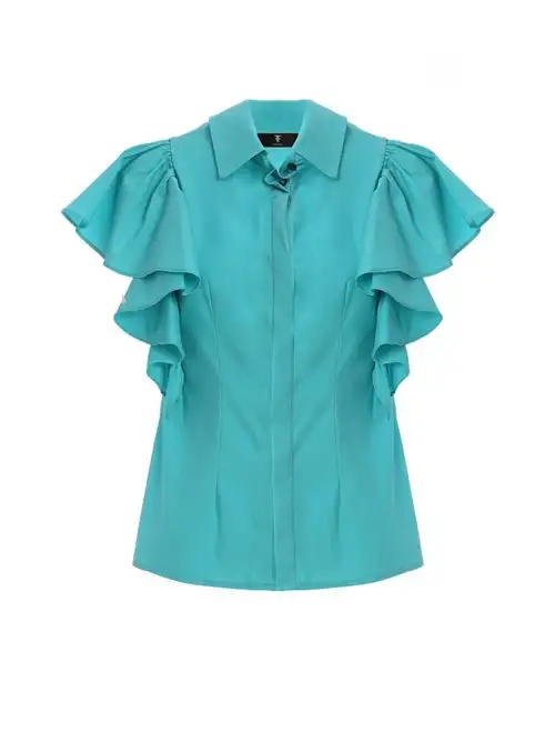 FRACOMINA SHIRT TURQUOISE 77953138