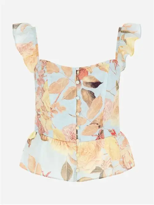 GUESS  SL CARINE PEPLUM TOP 66847020