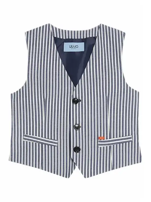 LIU JO  GILET SEERSUCKER RIGHE 70087346