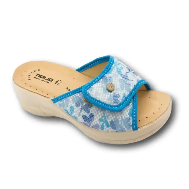 Tiglio 2153 Ciabatte Donna con Fascia Regolabile Blu