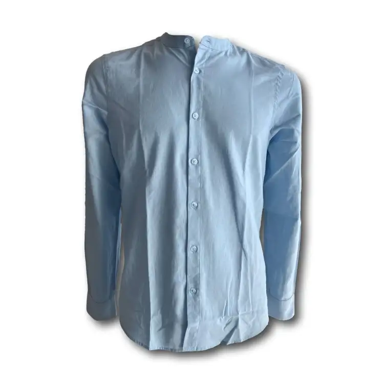 Urban Ring UR813023 Camicia M/L Uomo Misto Lino Coreana Cielo