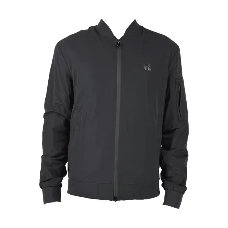 Urban Ring UR814003 Giubbino Uomo Jacket Bomber Nylon Tech Nero