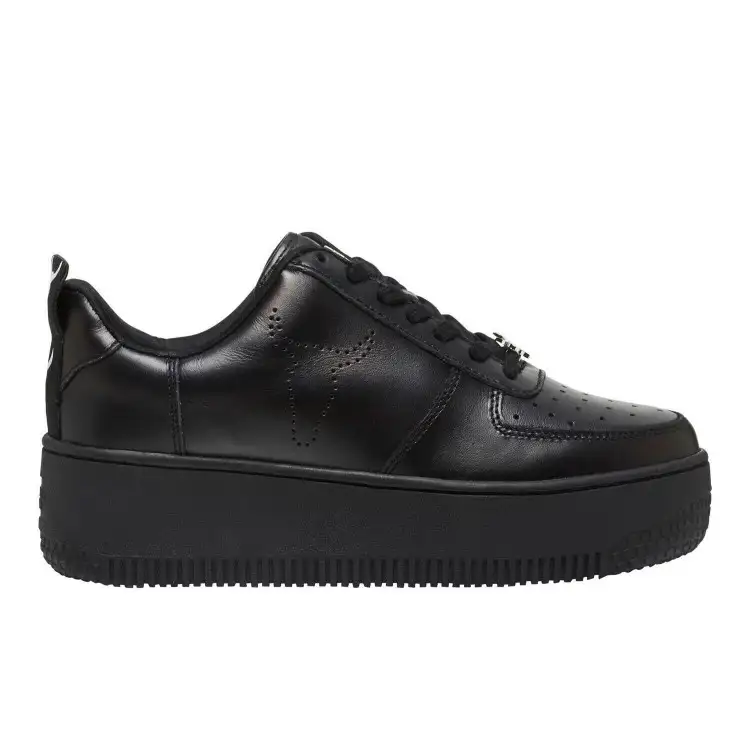 Windsor Smith Racerr Leather Sneakers Donna Platform Nero