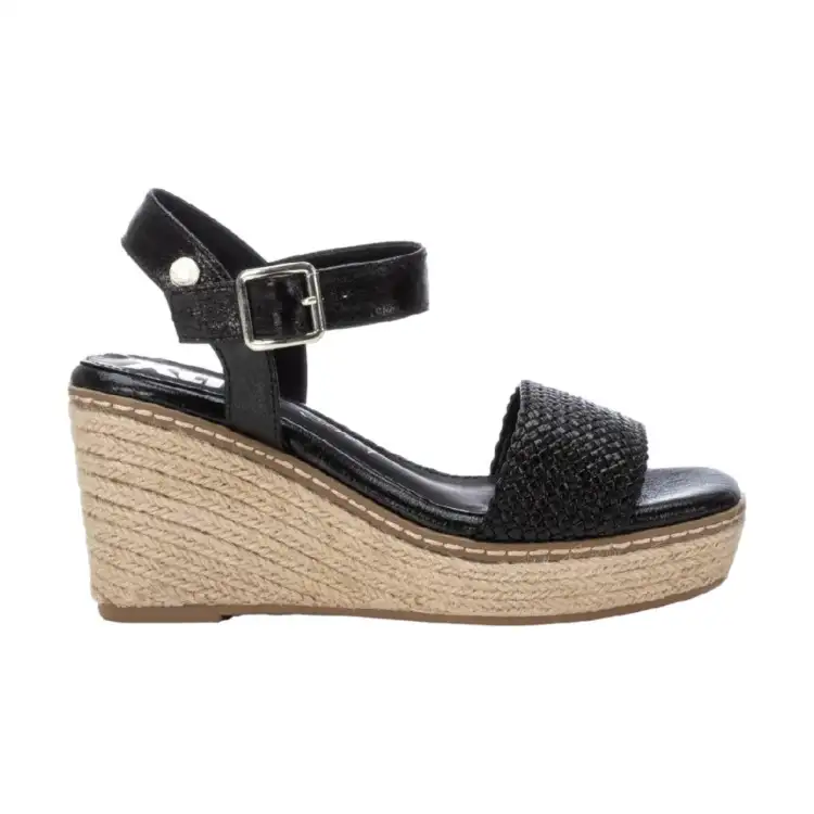 XTI 143828 Sandali Donna con Zeppa Nero