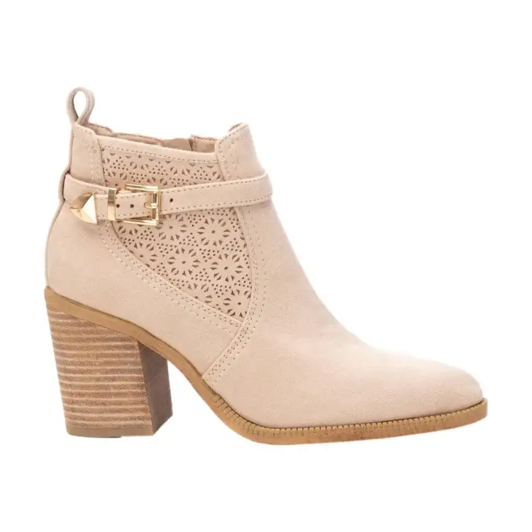 XTI 143883 Stivaletti Donna Con Tacco Medio Beige