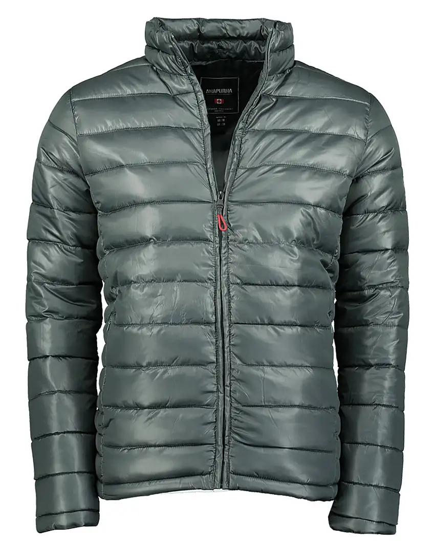 Geographical Norway Piumino Giubbotto Giubbino 100 Grammi Cappuccio Grigio Uomo