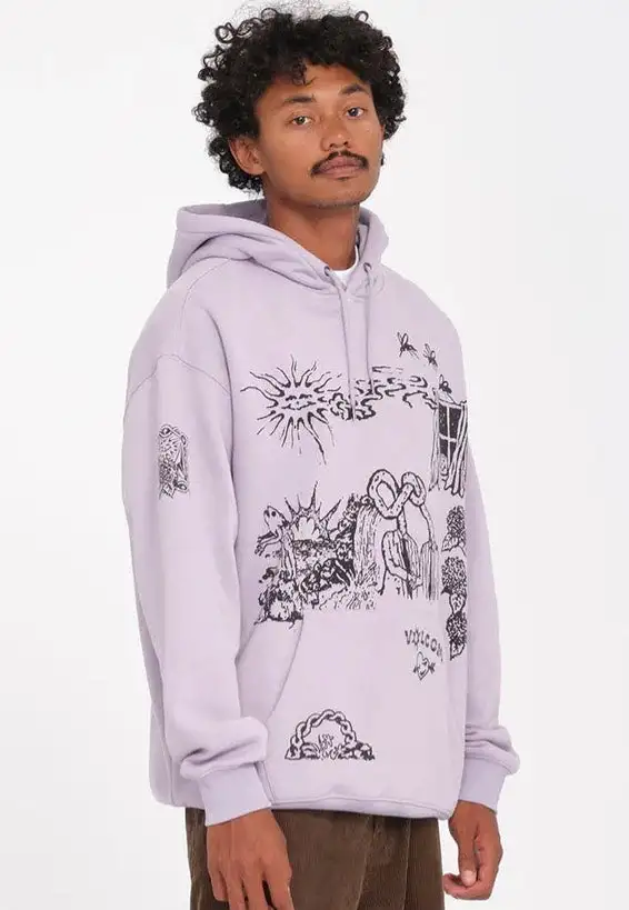 Volcom - Fa Keutchi 2 Light Purple - Felpa con cappuccio