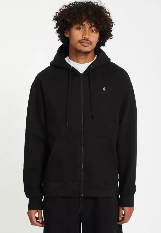 Volcom - Single Stone Zip Black - Felpa con zip