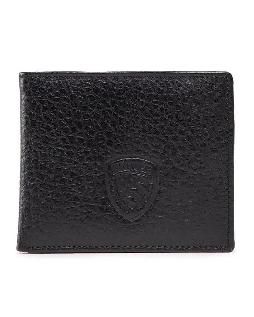 Blauer Pelle Fiore Martellata Logo Nero Uomo