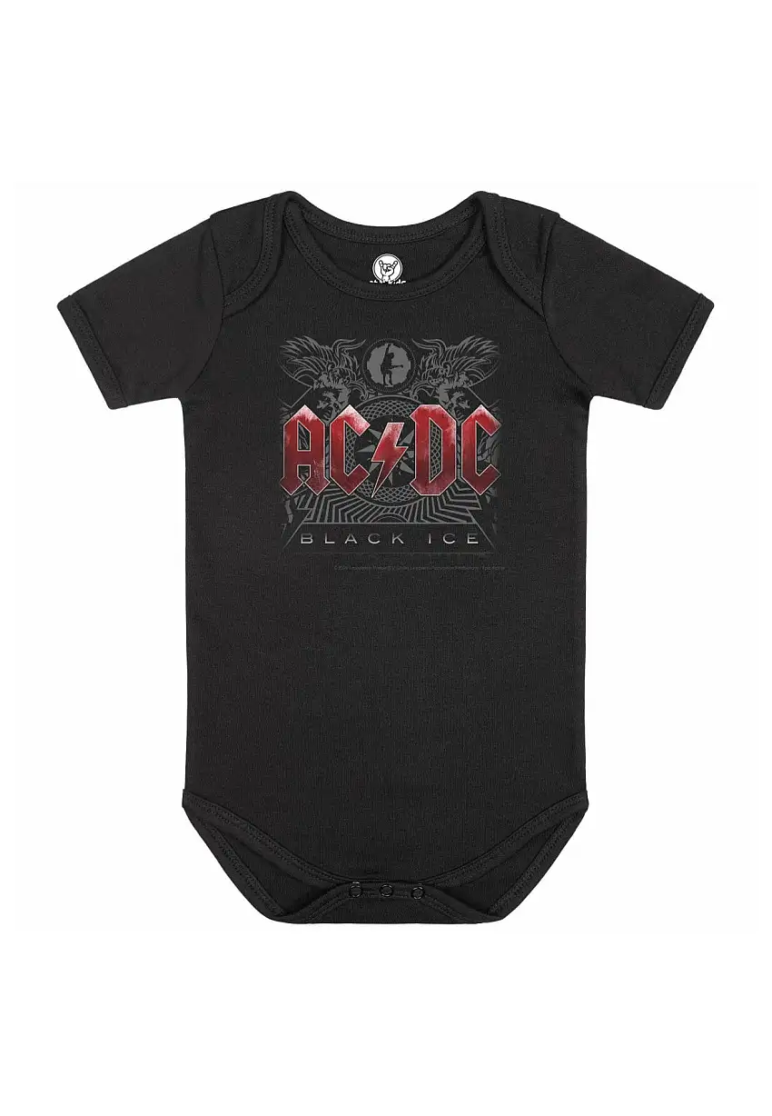 AC/DC - Black Ice Babygrow Black/White - Bodysuit