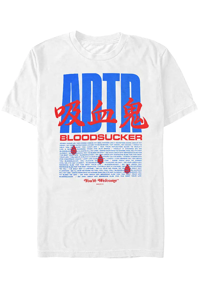 A Day To Remember - Bloodsucker White - T-Shirt