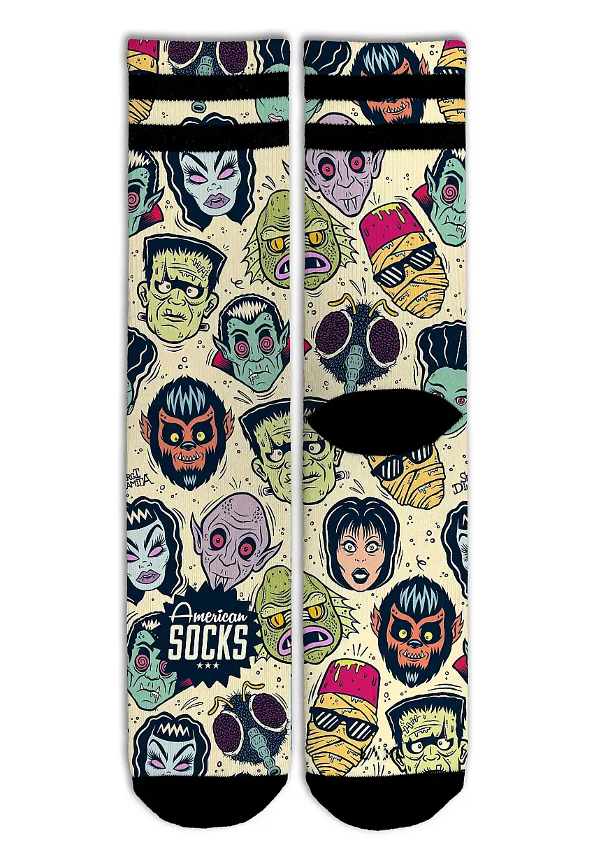 American Socks - Villains Mid High Beige - Calzini