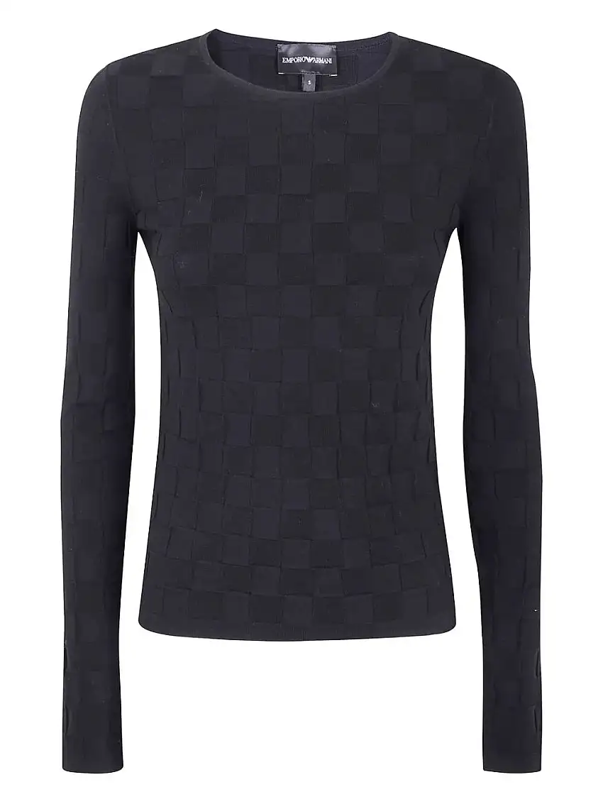 Maglione Damier A Manica Lunga 16494939