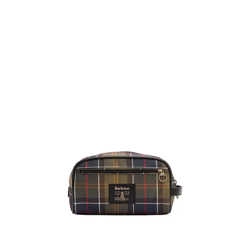 Beauty Case Uomo tartan con manico