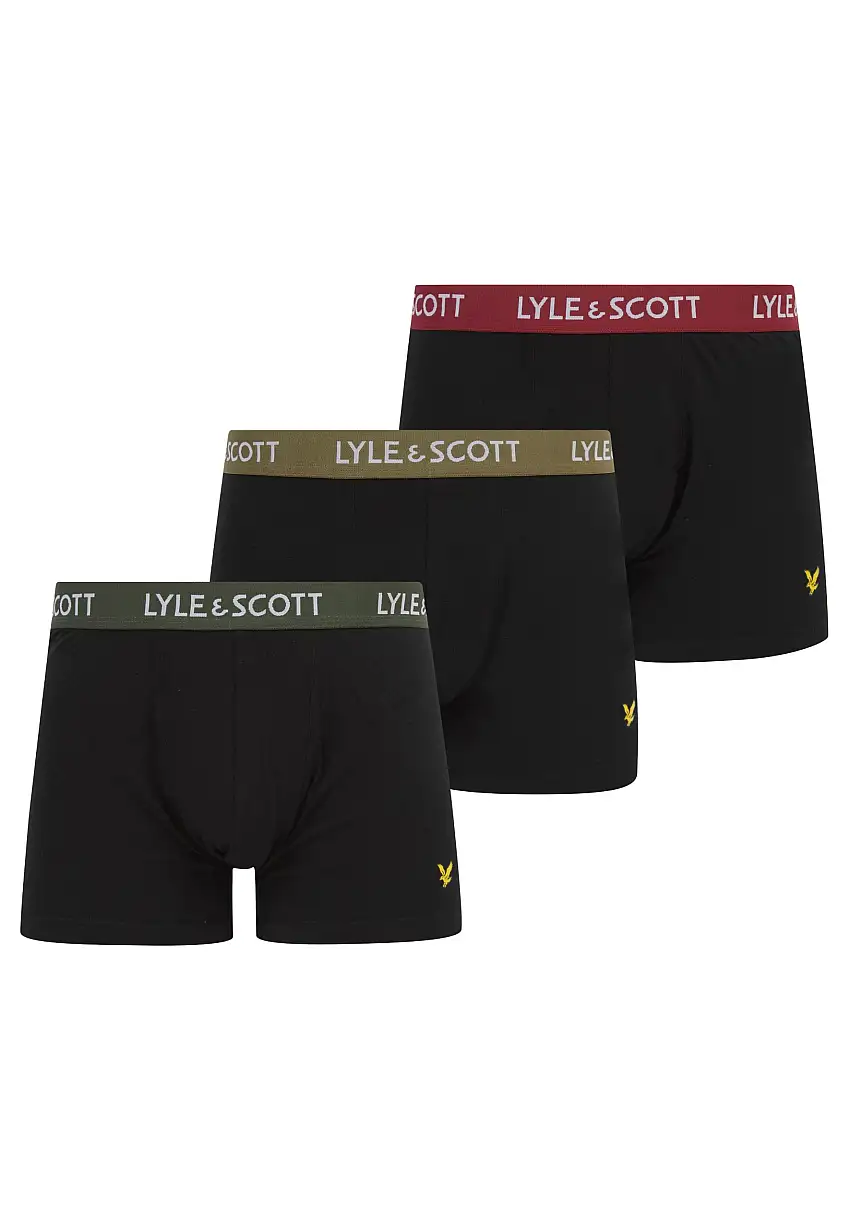 Lyle & Scott - Barclay Waistbands Black Multi - Boxer