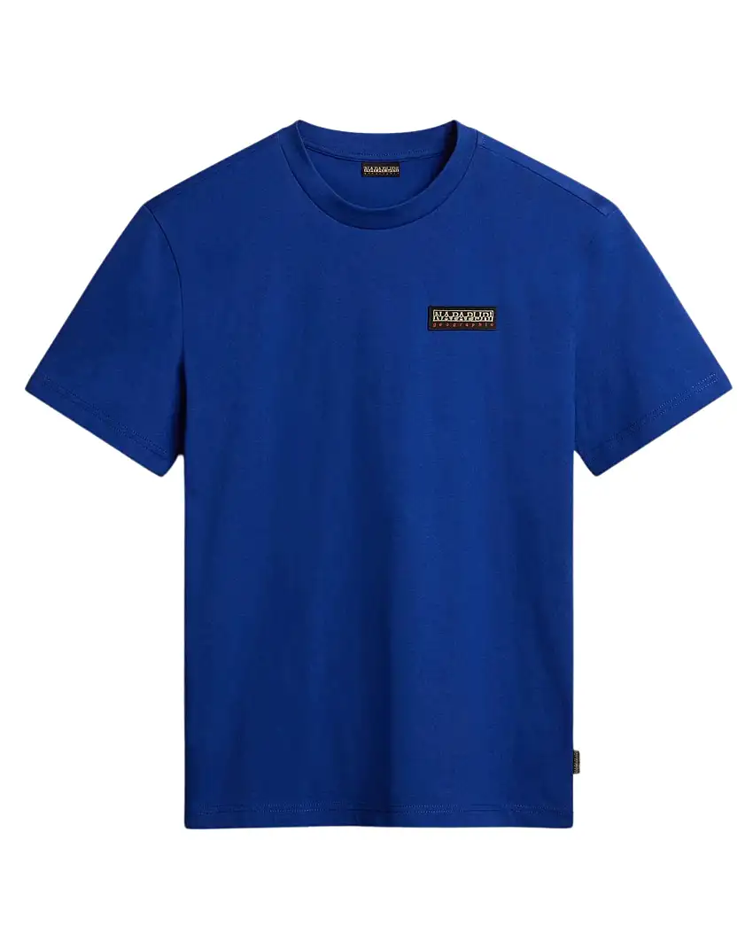 Napapijri Maglietta Manica Corta Iaato Cotone Blu