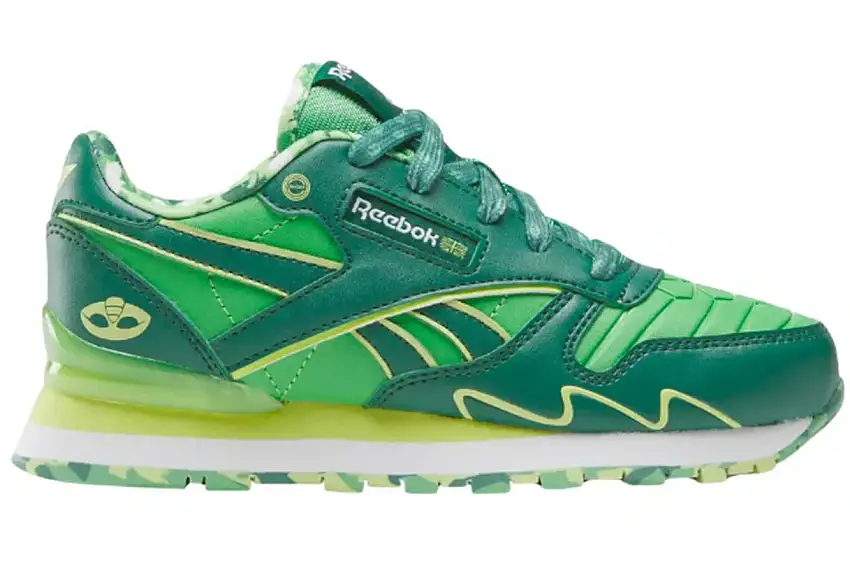 Maschere Reebok Classic Step N Flash in Pelle PJ Verde Nizza