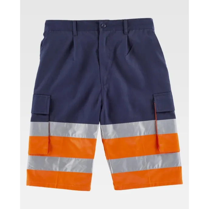 Bermuda da Lavoro Bicolore Alta Visibilità C4005 - Workteam