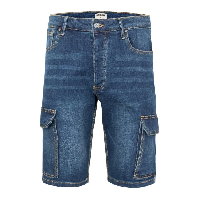 Bermuda in jeans da Lavoro Stretch Multitasche Velilla 103017S