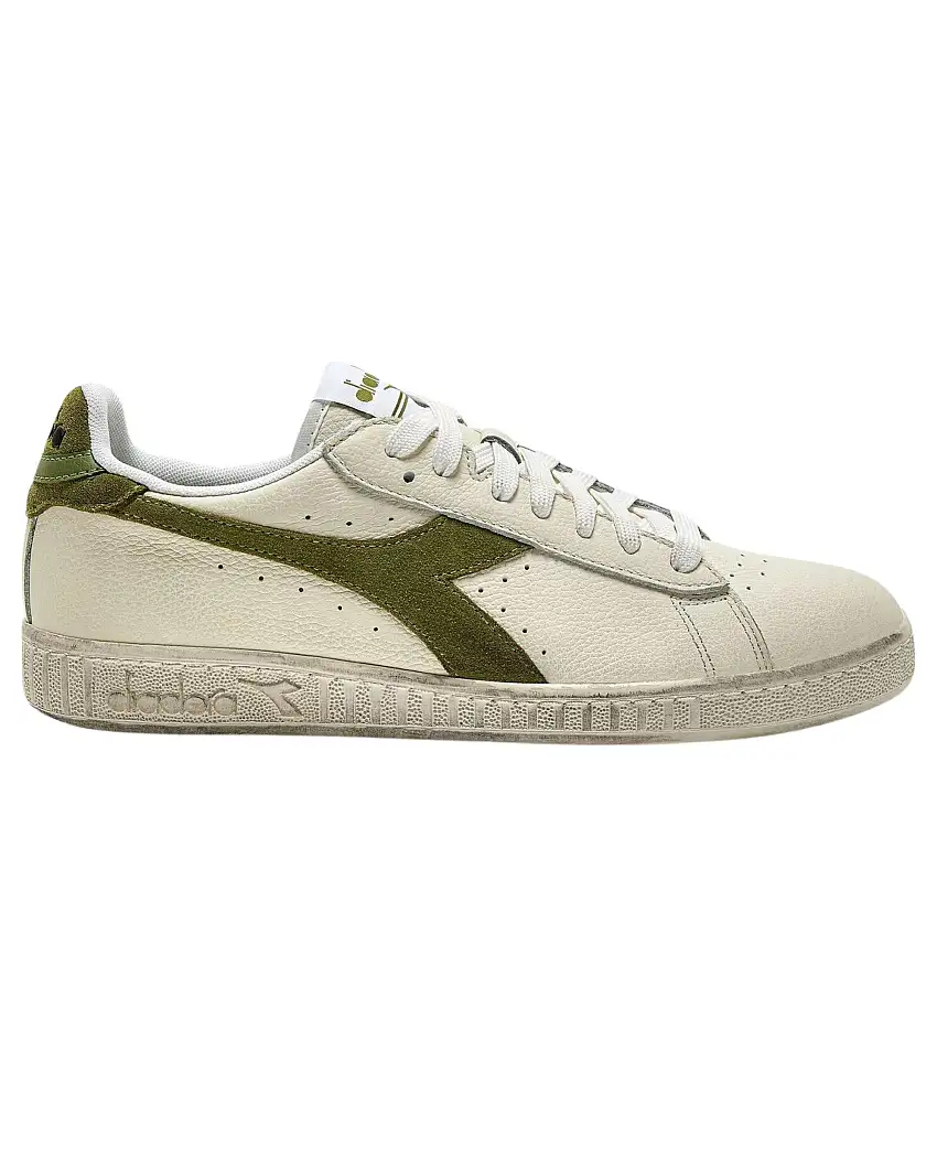 Diadora Sneakers Game Pelle Effetto Used Verde