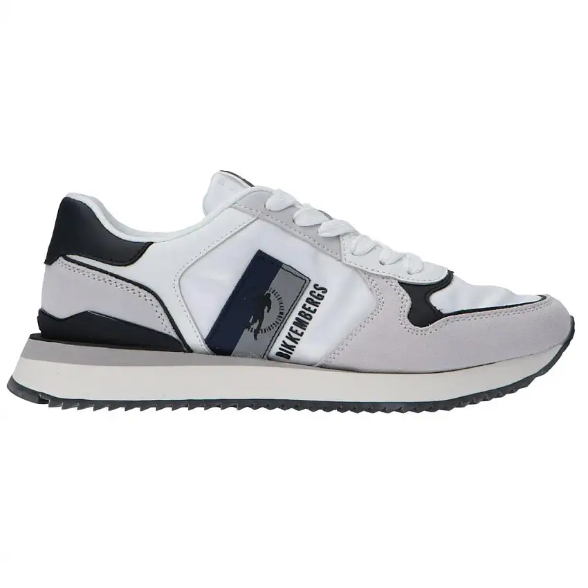 Sneaker nylon e suede 27107 Bianco