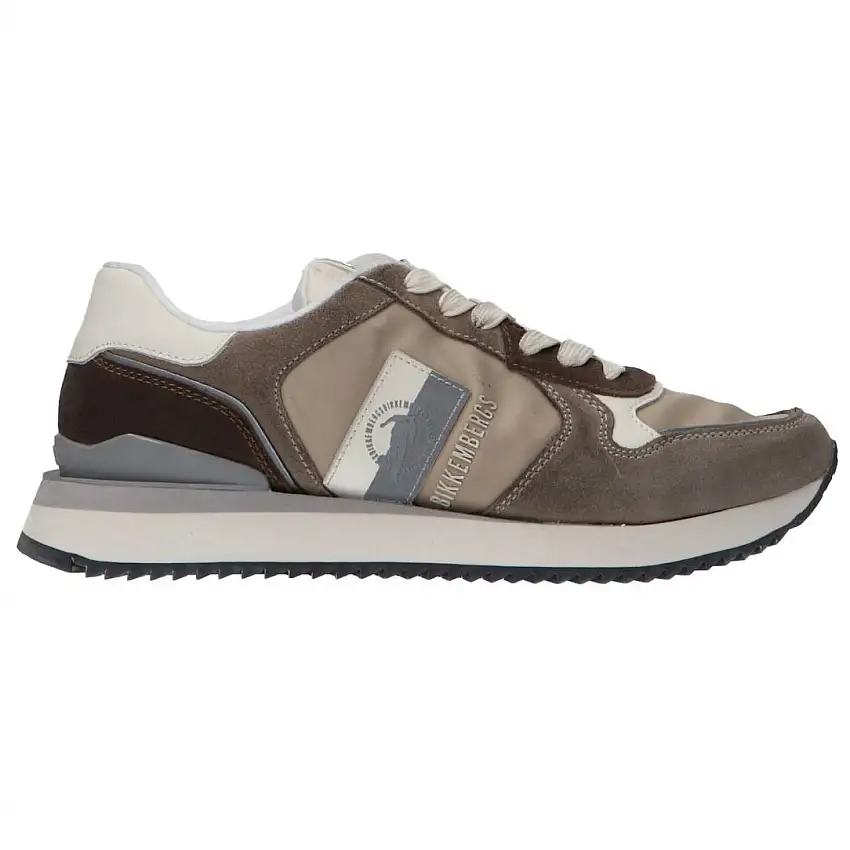 Sneaker nylon e suede 27107 Marrone