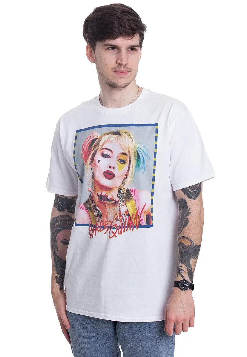 Birds Of Prey - Harley Quinn Kiss White - T-Shirt