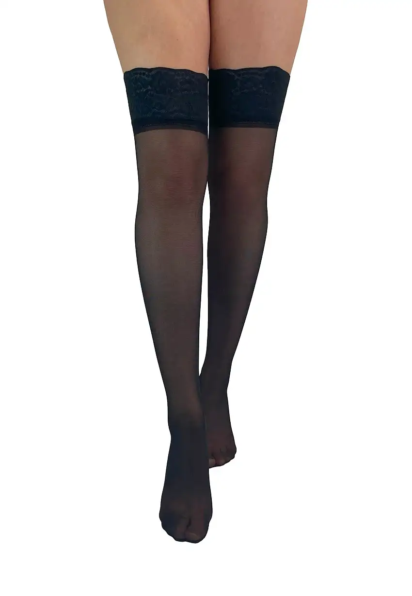 Pamela Mann - Hold Ups Essential Black - Calzini