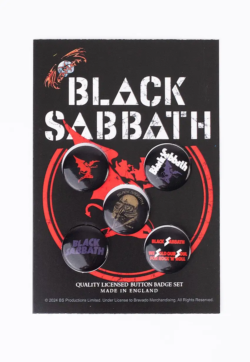 Black Sabbath - Red Devil - Bottone