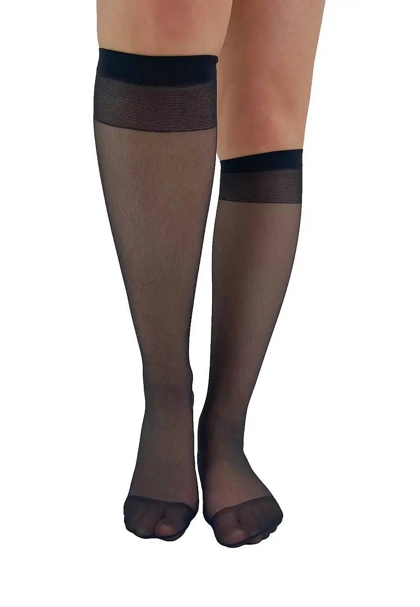 Pamela Mann - Sheer Knee High Pack Of 2 Black - Calzini