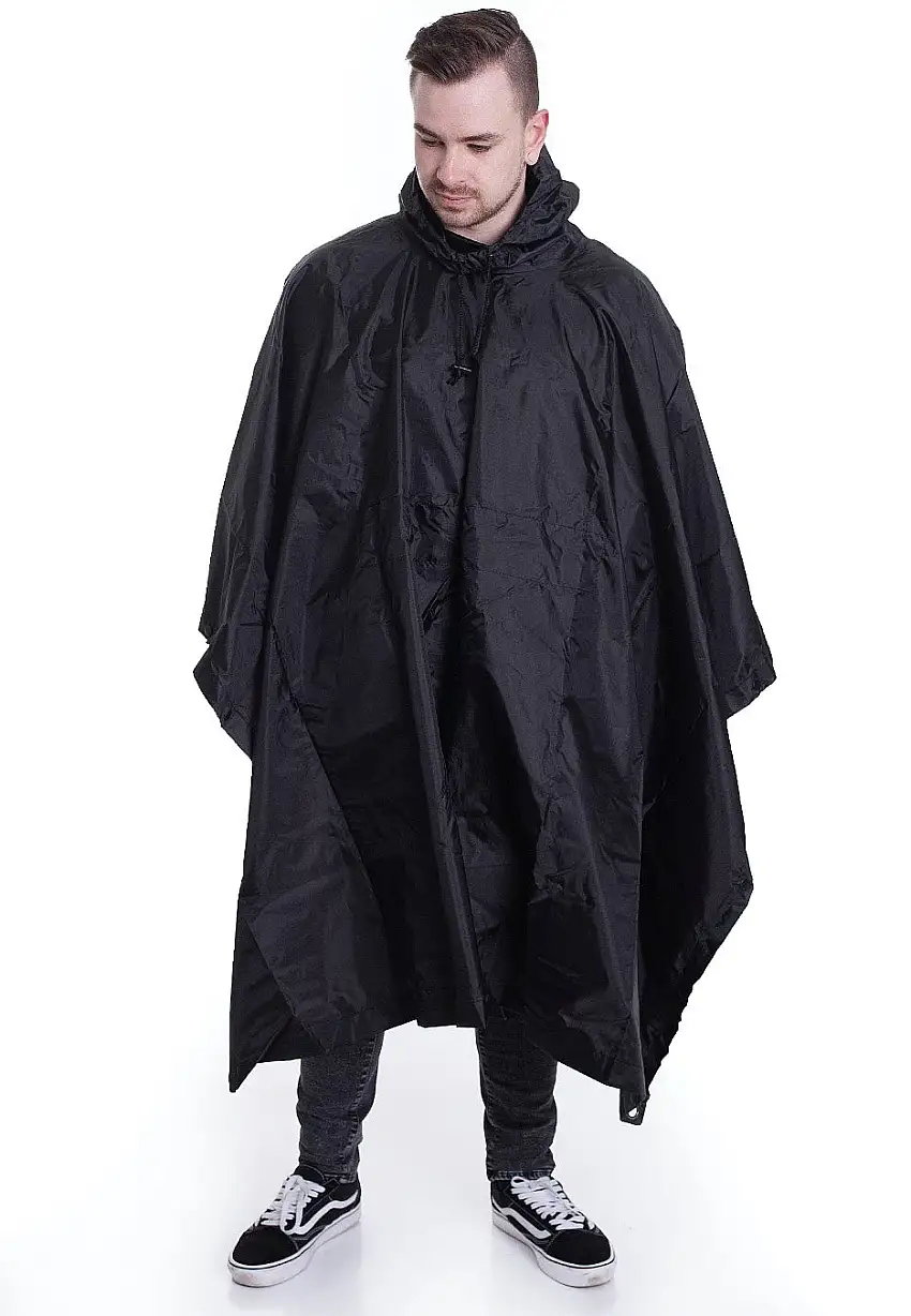 Brandit - Ripstop Black - Poncho
