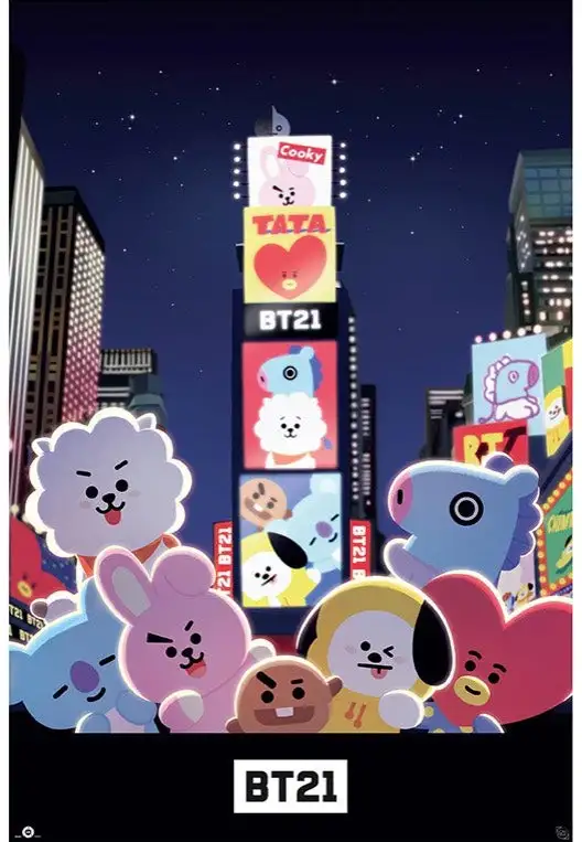 BT21 - Times Square Maxi - Poster