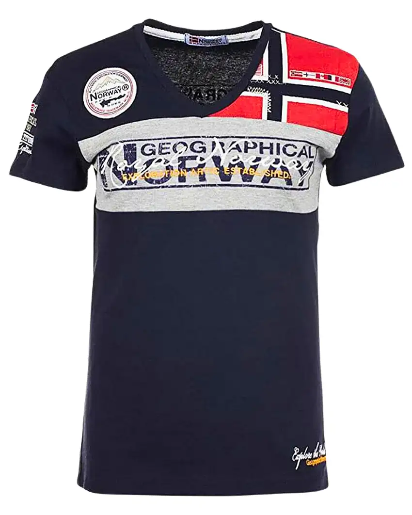 Geographical Norway Ss Men Best100 Blu Uomo