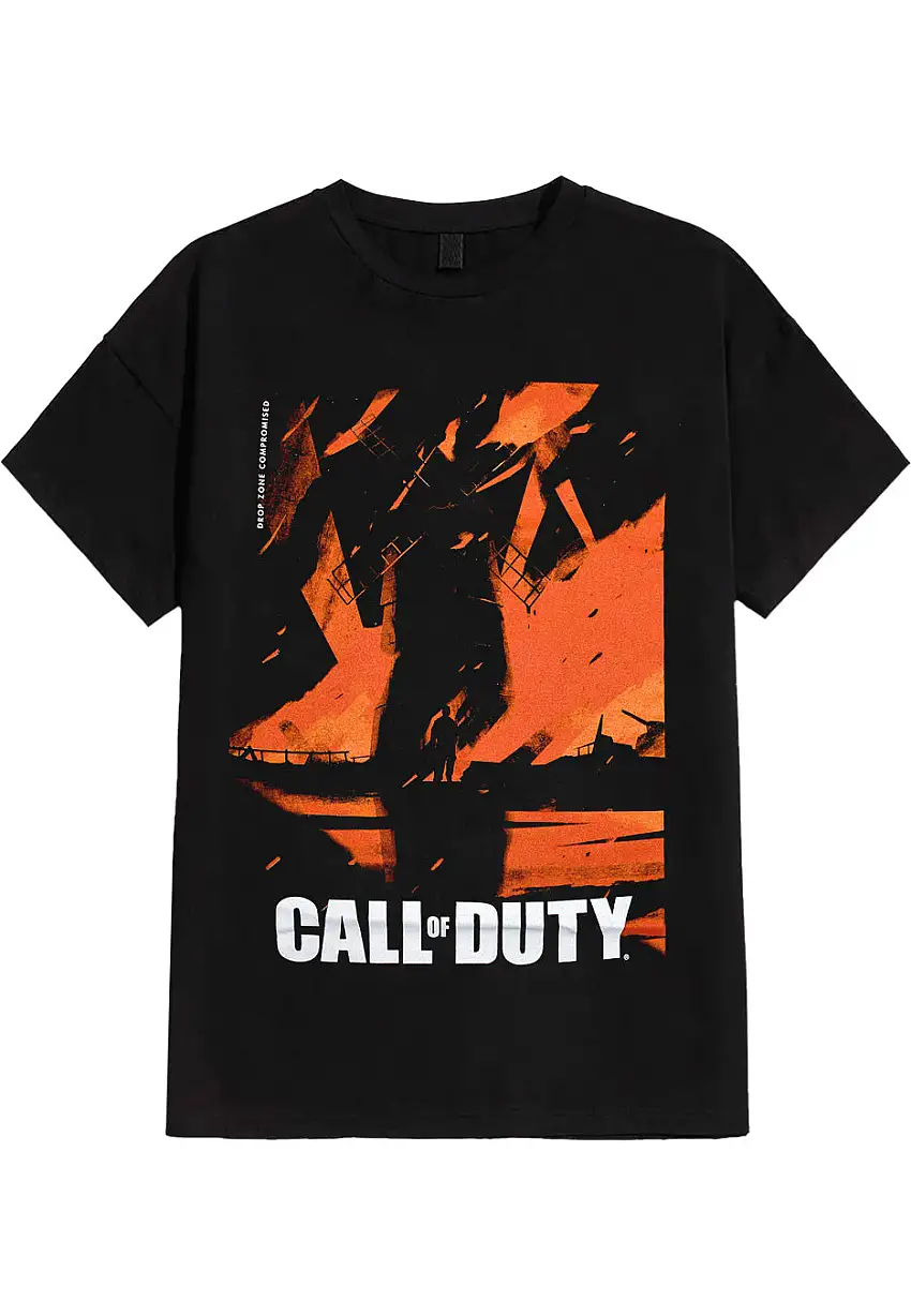 Call Of Duty - Burning Windmill - T-Shirt