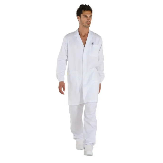 Camice da lavoro 100% cotone Hccp Multitasche Logica 812050