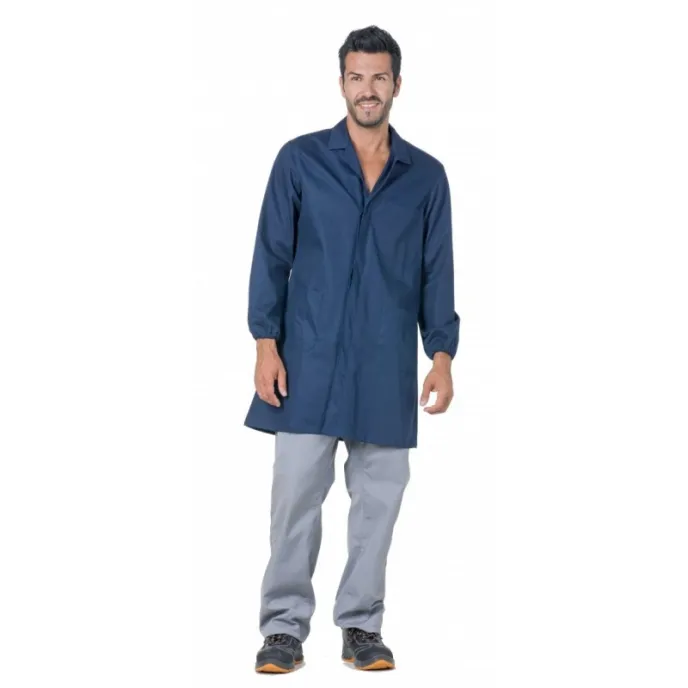 Camice da lavoro 100% cotone Multitasche Logica 9100BLU-L