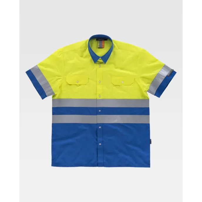 Camicia da Lavoro Combinata Manica Corta Alta Visibilità C3812 - Workteam