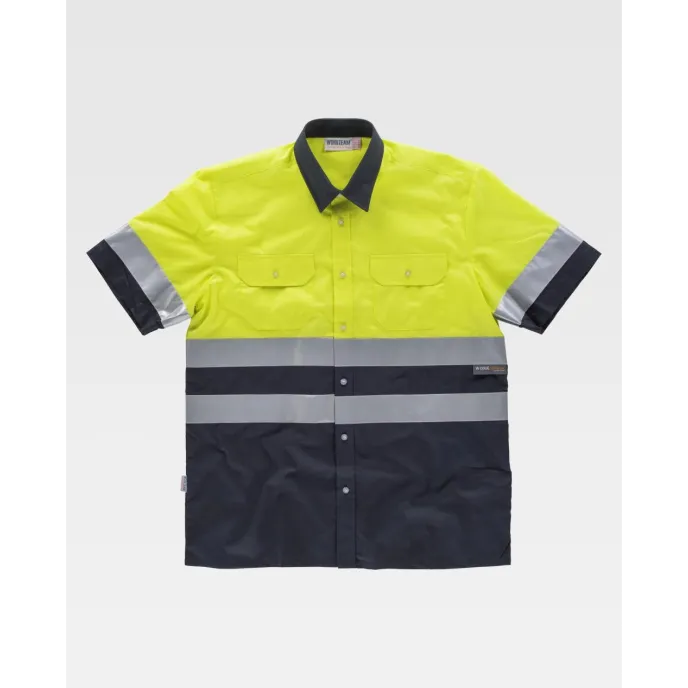 Camicia da Lavoro Manica Corta Alta Visibilità C3811 - Workteam