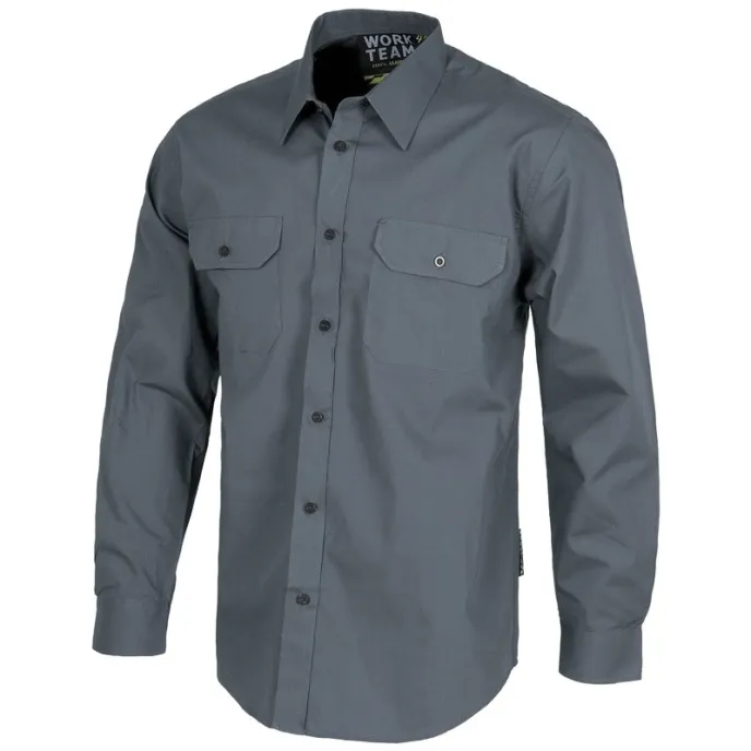 Camicia da lavoro rinforzata in cotone a manica lunga - Workteam
