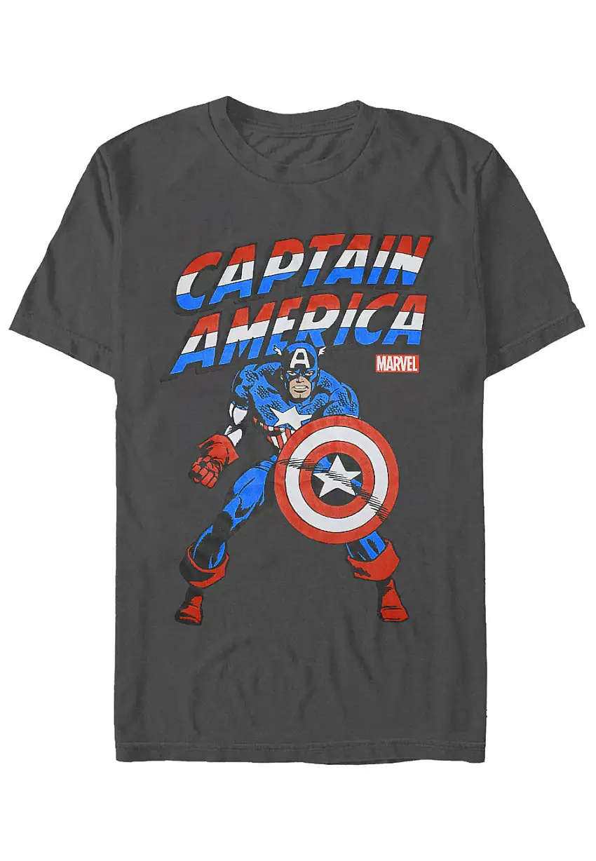 Captain America - Captain America Dark Grey - T-Shirt